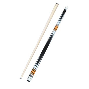 施奥德台球杆 八球杆黑八美式大头杆九球杆1/2双节杆 橙款13mm 杆桶套装