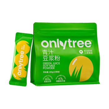 only tree大麦若叶青汁豆浆粉0糖添加代餐高蛋白营养早餐冲饮谷物200g