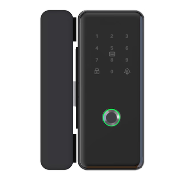 真地 Realand 玻璃门指纹锁带钥匙智能指纹刷卡门锁支持身份证NFC解锁办公室免开孔密码锁木门铁门F12