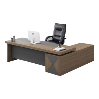 中伟（ZHONGWEI）老板桌现代简约总裁桌办公桌板式大班台经理桌主管桌1800*800*750