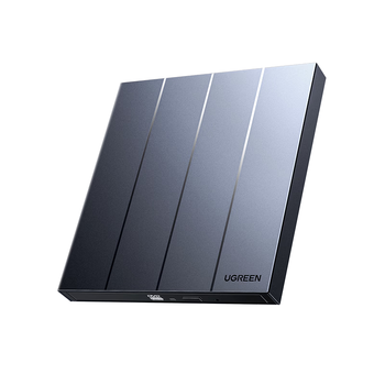 绿联USB外置移动光驱刻录机8倍速读刻一体 适用笔记本电脑外接DVD/CD光盘高速播放便携碟片读取器CM938