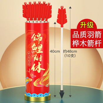 米字熊投壶游戏室内节日游园拓展团建亲子道具40cm投壶+10支箭 锦鲤附体