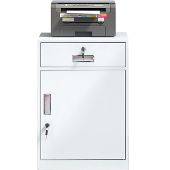 中伟（ZHONGWEI）矮柜活动柜文件柜工具储物柜桌下柜员工柜铁皮柜二斗一门加厚