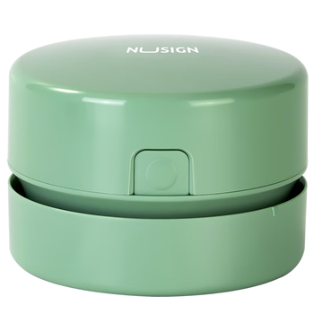 纽赛（NUSIGN）充电式强吸力桌面吸尘器 迷你键盘除尘橡皮屑清洁器 绿NS199-S【热门商品】得力旗下高端品牌