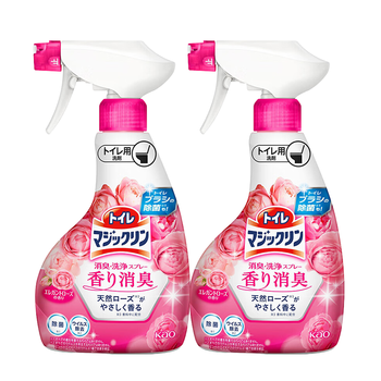 花王（KAO）进口马桶浴室清洁剂喷雾350ml*2洁厕灵浴室清洗剂 味道随机