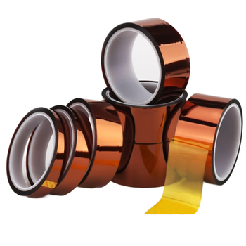 迪麦佳 0.06mm厚耐高温金手指胶带50mm*33m1卷 茶色防爆胶带线路电池包扎聚酰亚胺胶带 