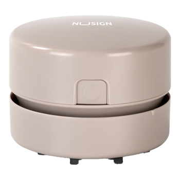 纽赛（NUSIGN）充电式强吸力桌面吸尘器 迷你键盘除尘橡皮屑清洁器 灰NS199-S【热门商品】得力旗下高端品牌