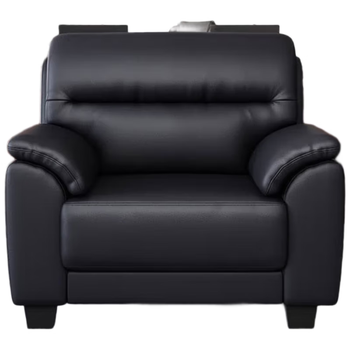 隆旭 办公沙发商务接待会客老板办公室沙发 西皮单人位