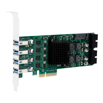 魔羯（MOGE）八口扩展USB3.0转接卡PCIE转usb3.2 Gen1服务器19pin-usb工业控制高速相机 MC2047