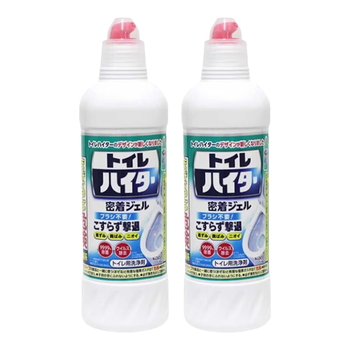 花王（KAO）免刷洗马桶清洁剂500ml*2 弯嘴洁厕灵洁厕液厕所清洁剂 原装进口