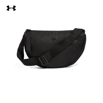 安德玛（Under Armour）春夏Studio Luna男女情侣轻质运动休闲单肩包1388927黑色001 均码