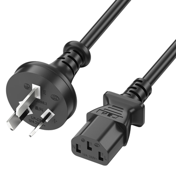 广昌兴（G.C.X）国标10a直头三插-C13品字尾三孔电源线 3*0.75平方无氧铜 适用PDU连接台式服务器主机线 1米