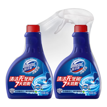 蓝多霸（DOMESTOS）香氛洁厕泡泡冰川薄荷香型 洁厕剂洁厕慕斯 330g*2