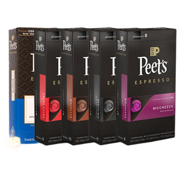 皮爷咖啡皮爷胶囊咖啡160颗装(强度8*3+9*4+10*4+11*4+低因9*1)+收纳袋*1