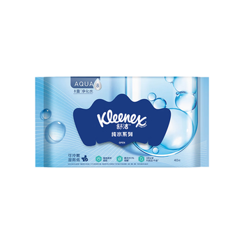 舒洁（Kleenex）湿厕纸40抽*1包湿厕纸家庭装试用装洁厕湿巾湿纸巾湿厕纸纯水