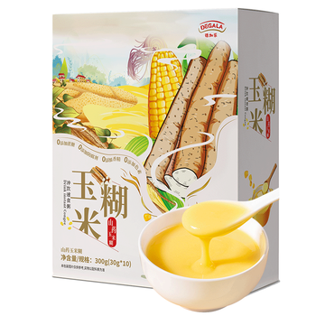 德加乐山药玉米糊900g（300g*3盒）0添加蔗糖0脂肪营养早餐代餐粗粮粥