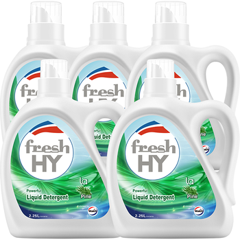 威露士清可新洗衣液松木香15斤全瓶组合装（2.25L*2+1L*3）除菌除螨留香