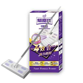 花仙子（Farcent）平板拖把26cm赠5张湿巾+5张干巾静电除尘拖布可替换干湿两用 