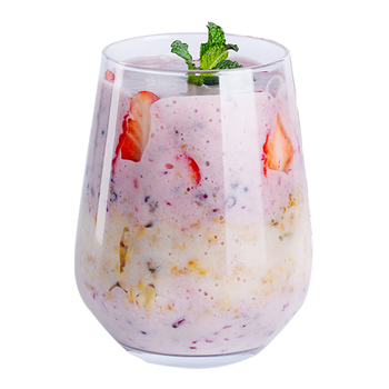 帕莎帕琦进口牛奶杯饮料杯啤酒杯奶昔杯大肚玻璃水杯子425毫升1只41536