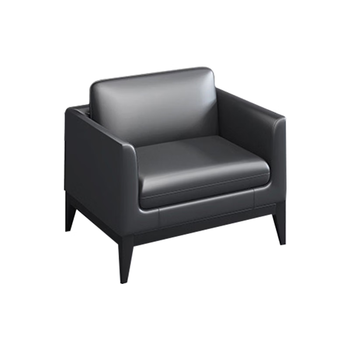 圣黎办公沙发商务接待会客洽谈沙发办公主管经理室沙发单人位（西皮）