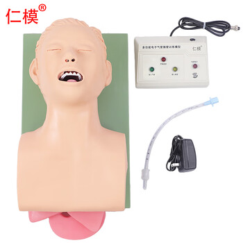 仁模RM/3电子人体气管插管训练模型（带牙齿受压报警）口咽鼻腔管插管操作急救高级气道管理模拟人可定制