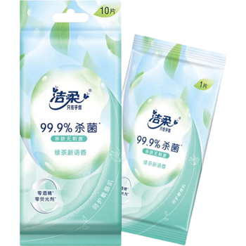 洁柔绿茶新语湿巾10片