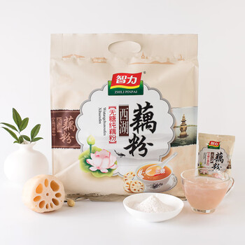智力无糖纯藕粉400g/袋（20g小袋）未添加糖杭州西湖藕粉早餐代餐粉