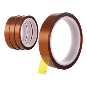 迪麦佳耐高温金手指 25mm*33m 3卷 高温胶带胶带聚酰亚胺胶带茶色隔热绝缘胶布线路电池包扎胶带