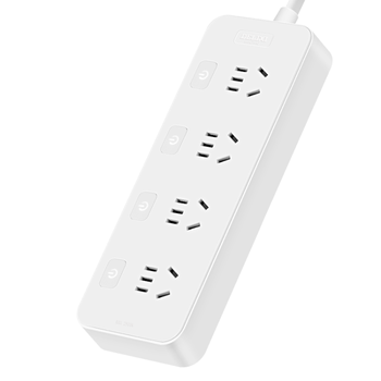 德力西国标分控带开关插座/插排/排插/插线板/插板/接线板/拖线板 4位全长1.8米分控（包邮）