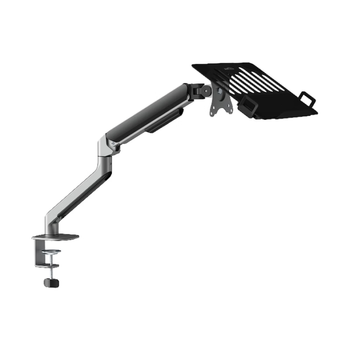 Brateck北弧 笔记本支架 笔记本电脑支架 笔记本支架臂悬空托架 显示器支架增高架 电脑桌支架 E350+APE40