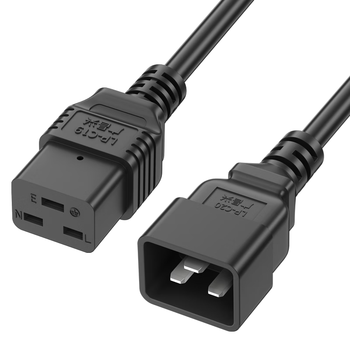 广昌兴（G.C.X）UPS连接服务器电源线c19转C20 3*1.5平方 3米 无氧铜 国标3C认证16a三孔PDU ICE插头