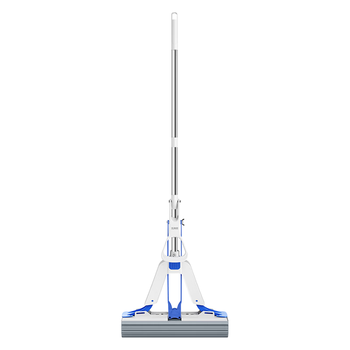 五月花胶棉拖把33cm2棉头家用对折式二次吸水免手洗拖地神器海绵拖布