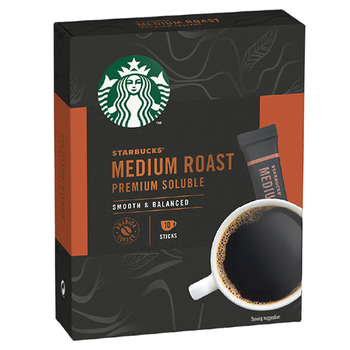 星巴克速溶咖啡黑咖啡0糖中度烘焙精品速溶咖啡盒装20条23g （2盒装）