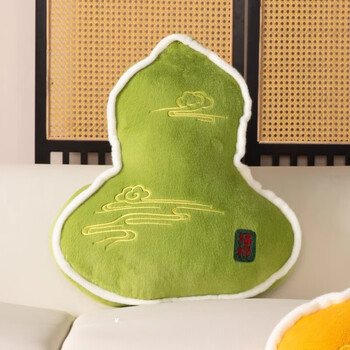 茵尚葫芦靠枕客厅沙发靠背办公室异形抱枕新中式福禄靠垫创意高级腰靠