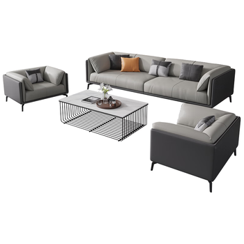 森菲亚 办公沙发办公室商务接待会客区简约沙发茶几组合 茶几