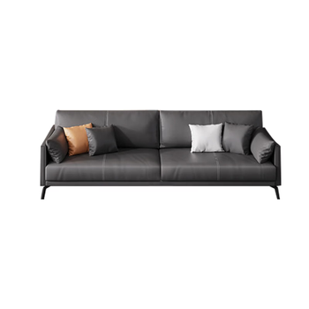 圣黎简约办公沙发茶几办公室接待会客办公室小户型沙发两人位（西皮）