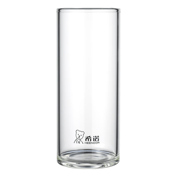 希诺单层玻璃杯牛奶杯果汁杯家用喝水杯子耐高温高硼硅透明杯445ml