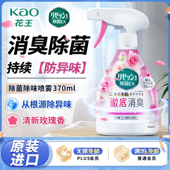 花王（KAO）除味喷雾370ml 室内空间卧室除臭除菌防霉去味喷雾空气清新剂