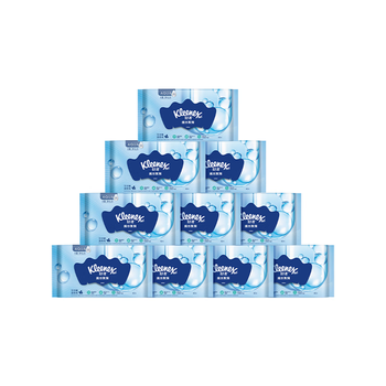 舒洁（Kleenex）湿厕纸40抽*10包家庭装厕纸湿厕纸纯水洁厕湿巾湿纸巾厕纸