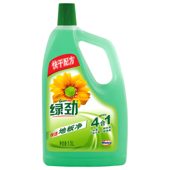 绿劲地板清洁剂1.5L 松木香 抑菌去污光亮 木地板瓷砖大理石拖地清洗