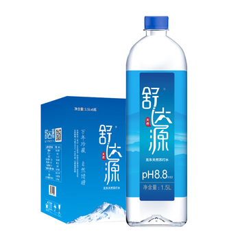 舒达源 天然苏打水1.5L*6瓶 京东自营弱碱性高端饮用水整箱大瓶家庭装