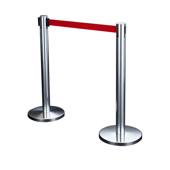 惠象隔离带伸缩带 警戒线 一米线栏杆 排队护栏 伸缩围栏警示带防护栏 不锈钢3m