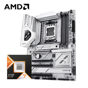 AMD锐龙R7 9850X3D搭华硕X870 AYW GAMING WIFI W哎哟喂 主板CPU套装 板U套装