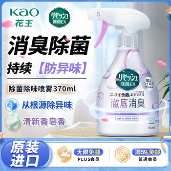 花王（KAO）除味喷雾370ml 室内空间卧室除臭除菌防霉去味喷雾空气清新剂