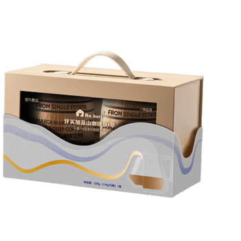 RA.BURI牙买加蓝山一号咖啡豆原料进口已烘焙送礼精品礼盒套装114g*2桶装