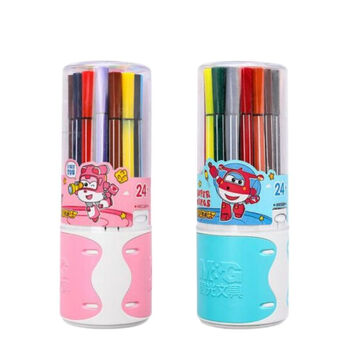 晨光（M&G）水彩笔 超级飞侠款24色画笔套装 可水洗儿童用绘画 学生文具 JCP95887 两筒装