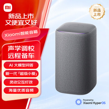 小米（MI）小米Xiaomi智能音箱 灰 超级小爱智能音箱 AI大模型问答 连续指令语控 支持远程备车 小米蓝牙音箱