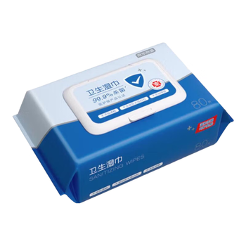 京东京造杀菌湿巾80片*4包 杀菌率99.9%无酒精湿巾纸 卫生湿纸巾儿童可用