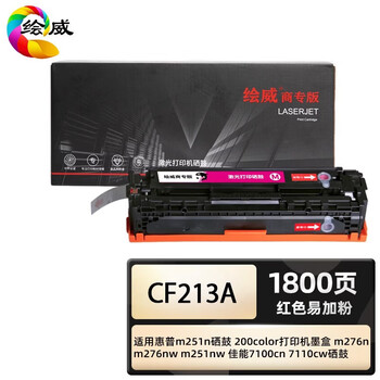 绘威商专 易加粉硒鼓CF213A/131A 适用惠普/HP M251 红色 1支