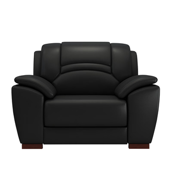 隆旭办公家具办公沙发茶几组合办公室会客接待沙发 牛皮单人位 7812